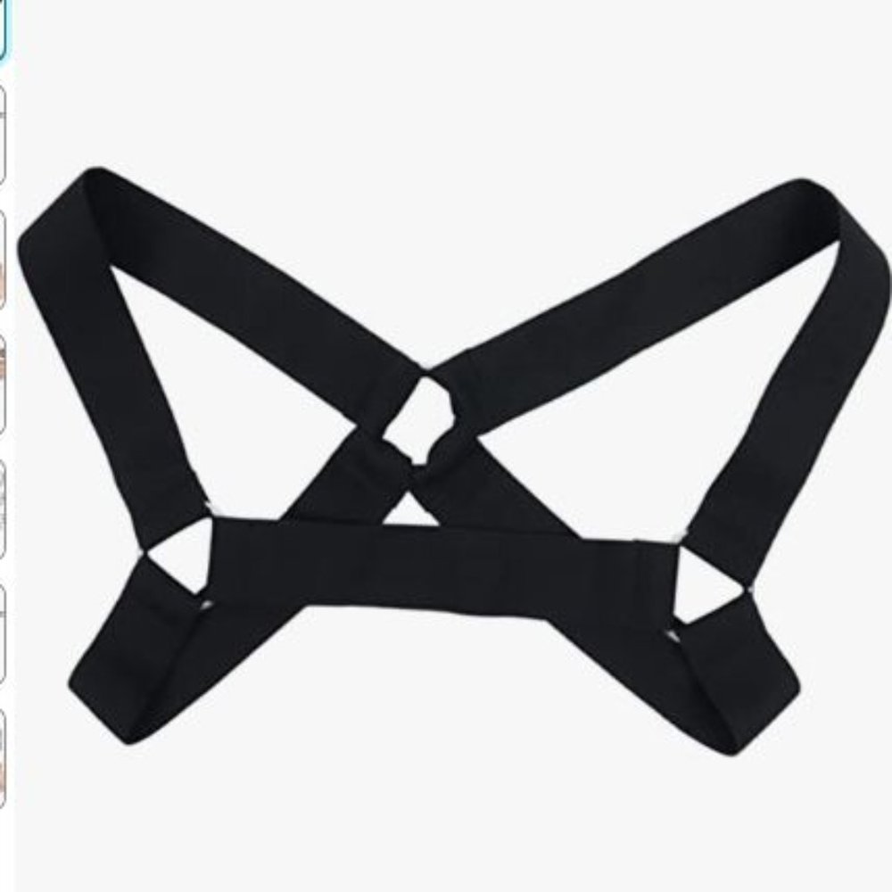 Mens Harness Belt Nylon Elastic Body Shoulder Strap